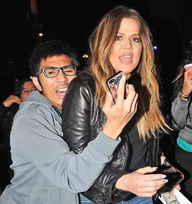 Khloe Kardashian con un amico molto stretto