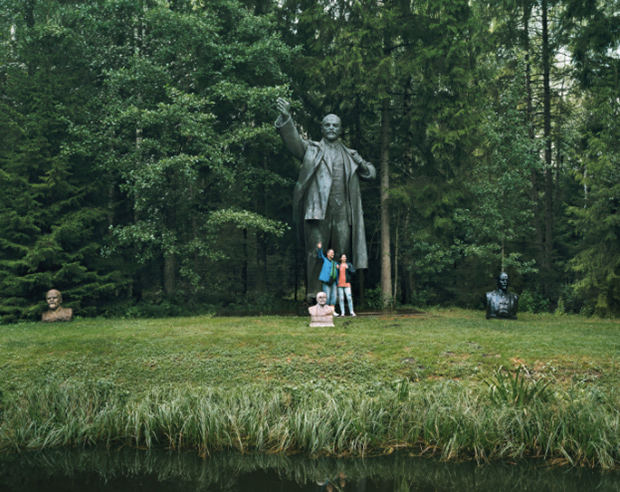 A sculpture of Lenin in Grutas Park, near Vilnius, Lithuania.