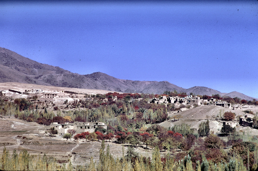 "A residential hillside in Kabul."